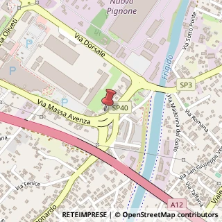 Mappa Via Massa Avenza, 22, 54100 Massa, Massa-Carrara (Toscana)