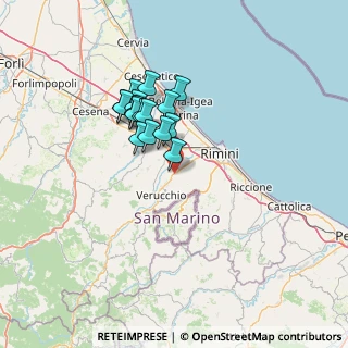 Mappa Via Marecchiese, 47923 Corpolò RN, Italia (10.88)