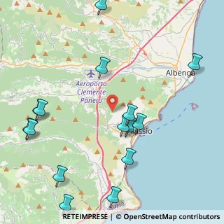 Mappa Monte Tirasso, 17021 Alassio SV, Italia (5.38067)