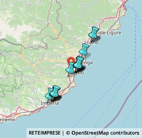 Mappa Monte Tirasso, 17021 Alassio SV, Italia (10.20737)