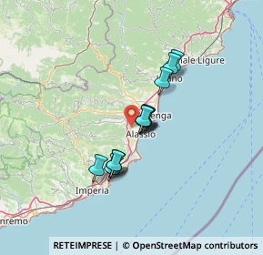 Mappa Monte Tirasso, 17021 Alassio SV, Italia (9.48462)