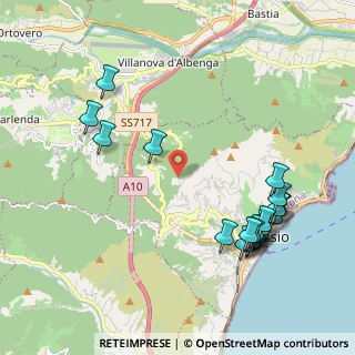Mappa Monte Tirasso, 17021 Alassio SV, Italia (2.442)
