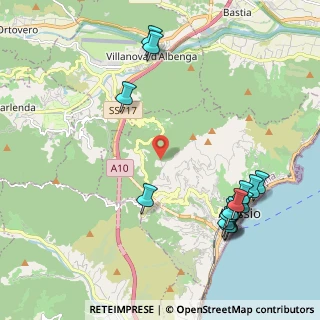 Mappa Monte Tirasso, 17021 Alassio SV, Italia (2.586)