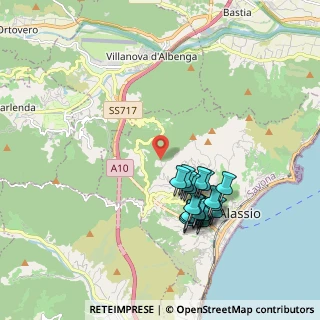 Mappa Monte Tirasso, 17021 Alassio SV, Italia (1.873)