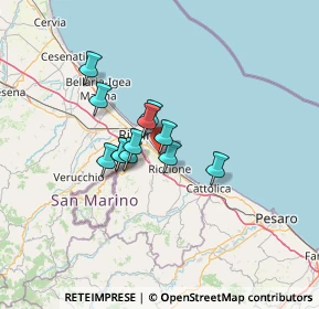 Mappa Losanna, 47924 Rimini RN, Italia (8.8675)