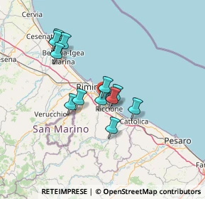 Mappa Losanna, 47924 Rimini RN, Italia (11.34917)