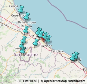 Mappa Losanna, 47924 Rimini RN, Italia (14.61267)
