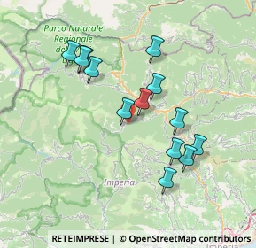 Mappa 18026 Rezzo IM, Italia (6.96692)