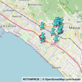 Mappa Via Ospedaletto, 54100 Massa MS, Italia (1.724)