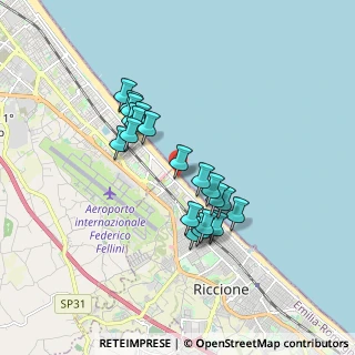 Mappa Piazzale Salvador Allende, 47838 Riccione RN, Italia (1.4855)