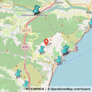 Mappa Via Vegliasco-Celesia, 17021 Alassio SV, Italia (2.91167)