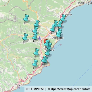 Mappa Via Vegliasco-Celesia, 17021 Alassio SV, Italia (6.60778)