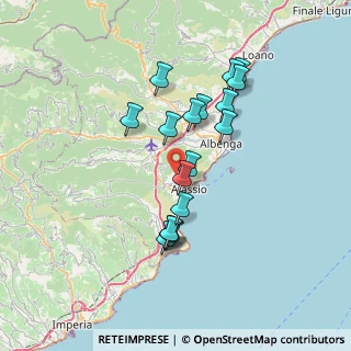 Mappa Via Vegliasco-Celesia, 17021 Alassio SV, Italia (6.36529)