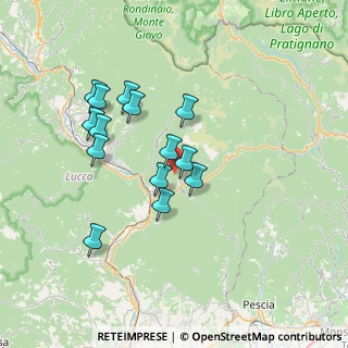 Mappa Località Mulino di Fronzola, 55022 Bagni di Lucca LU, Italia (6.48071)