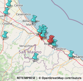 Mappa Via Renata Tebaldi, 47924 Rimini RN, Italia (14.92923)