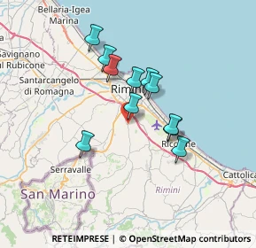 Mappa Via Renata Tebaldi, 47924 Rimini RN, Italia (5.51455)