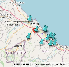 Mappa Via Renata Tebaldi, 47924 Rimini RN, Italia (6.21909)