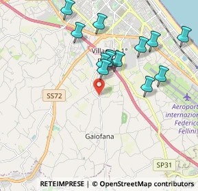 Mappa Via Renata Tebaldi, 47924 Rimini RN, Italia (1.94615)