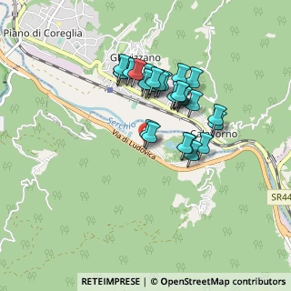 Mappa Località Casone, 55023 Borgo a Mozzano LU, Italia (0.74643)