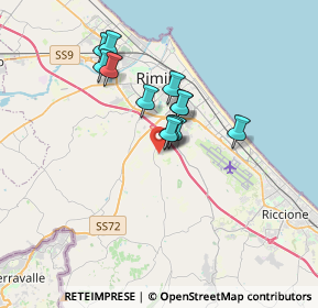 Mappa Via Luciano Lama, 47923 Rimini RN, Italia (2.65833)