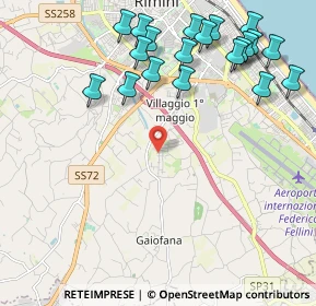 Mappa Via Luciano Lama, 47923 Rimini RN, Italia (2.593)