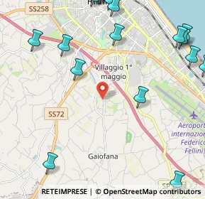 Mappa Via Luciano Lama, 47923 Rimini RN, Italia (3.25211)
