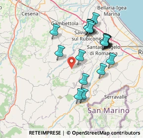 Mappa 47030 Borghi FC, Italia (7.4445)