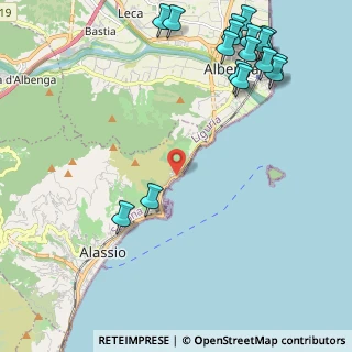 Mappa Via Francesco Maria Giancardi, 17021 Alassio SV, Italia (3.03941)