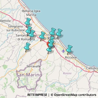Mappa Via Consolare Rimini-San Marino, 47923 Rimini RN, Italia (5.39364)
