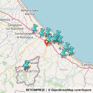 Mappa Via Consolare Rimini-San Marino, 47923 Rimini RN, Italia (6.06308)
