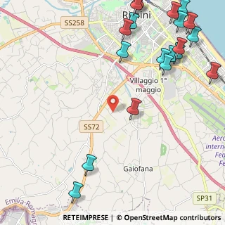 Mappa Via Sabanelle, 47923 Rimini RN, Italia (3.24)
