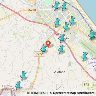 Mappa Via Sabanelle, 47923 Rimini RN, Italia (2.86154)