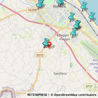 Mappa Via Sabanelle, 47923 Rimini RN, Italia (2.99923)