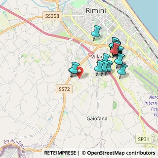 Mappa Via Sabanelle, 47923 Rimini RN, Italia (1.8745)