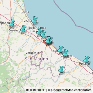 Mappa Via Sabanelle, 47923 Rimini RN, Italia (14.3475)