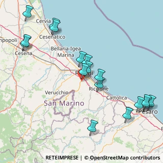 Mappa Via Sabanelle, 47923 Rimini RN, Italia (19.81118)