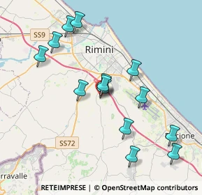 Mappa Via Giuseppe Babbi, 47924 Rimini RN, Italia (3.83071)