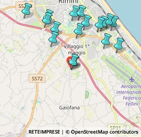Mappa Via Giuseppe Babbi, 47924 Rimini RN, Italia (2.27)
