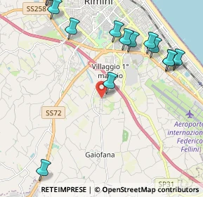 Mappa Via Giuseppe Babbi, 47924 Rimini RN, Italia (2.755)