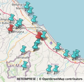 Mappa Via Giuseppe Babbi, 47924 Rimini RN, Italia (9.326)