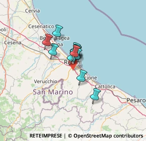 Mappa Via Giuseppe Babbi, 47924 Rimini RN, Italia (7.77167)