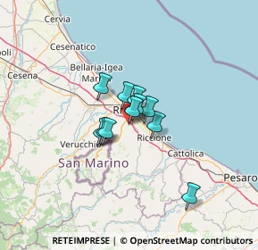 Mappa Via Giuseppe Babbi, 47924 Rimini RN, Italia (7.21364)