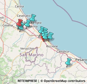 Mappa Via Giuseppe Babbi, 47924 Rimini RN, Italia (11.95455)