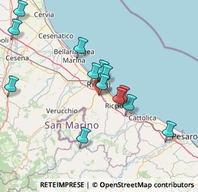 Mappa Via Giuseppe Babbi, 47924 Rimini RN, Italia (14.81538)