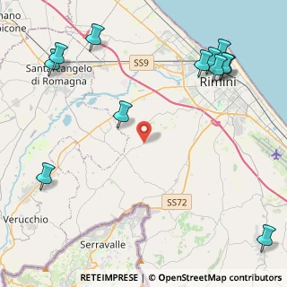 Mappa Via Santa Cristina, 47923 Rimini RN, Italia (6.1775)