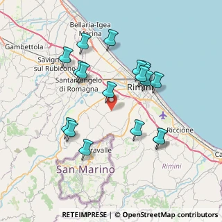 Mappa Via Santa Cristina, 47923 Rimini RN, Italia (7.40333)
