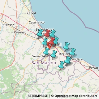 Mappa Via Santa Cristina, 47923 Rimini RN, Italia (9.95929)