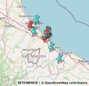 Mappa Via Consolare Rimini-San Marino, 47924 Rimini RN, Italia (7.69333)