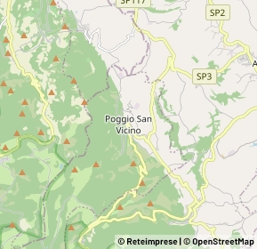 Mappa Via del comune, 62021 Poggio San Vicino MC, Italia (1.096)