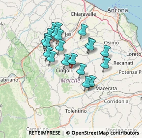 Mappa Via manzoni, 62011 Cingoli MC, Italia (11.661)